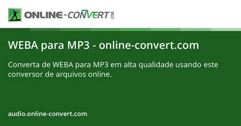 weba para mp3.